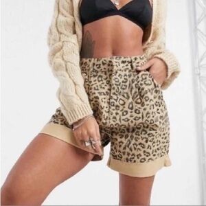 * NWOT Free People We The Free Dogtown Leopard Shorts